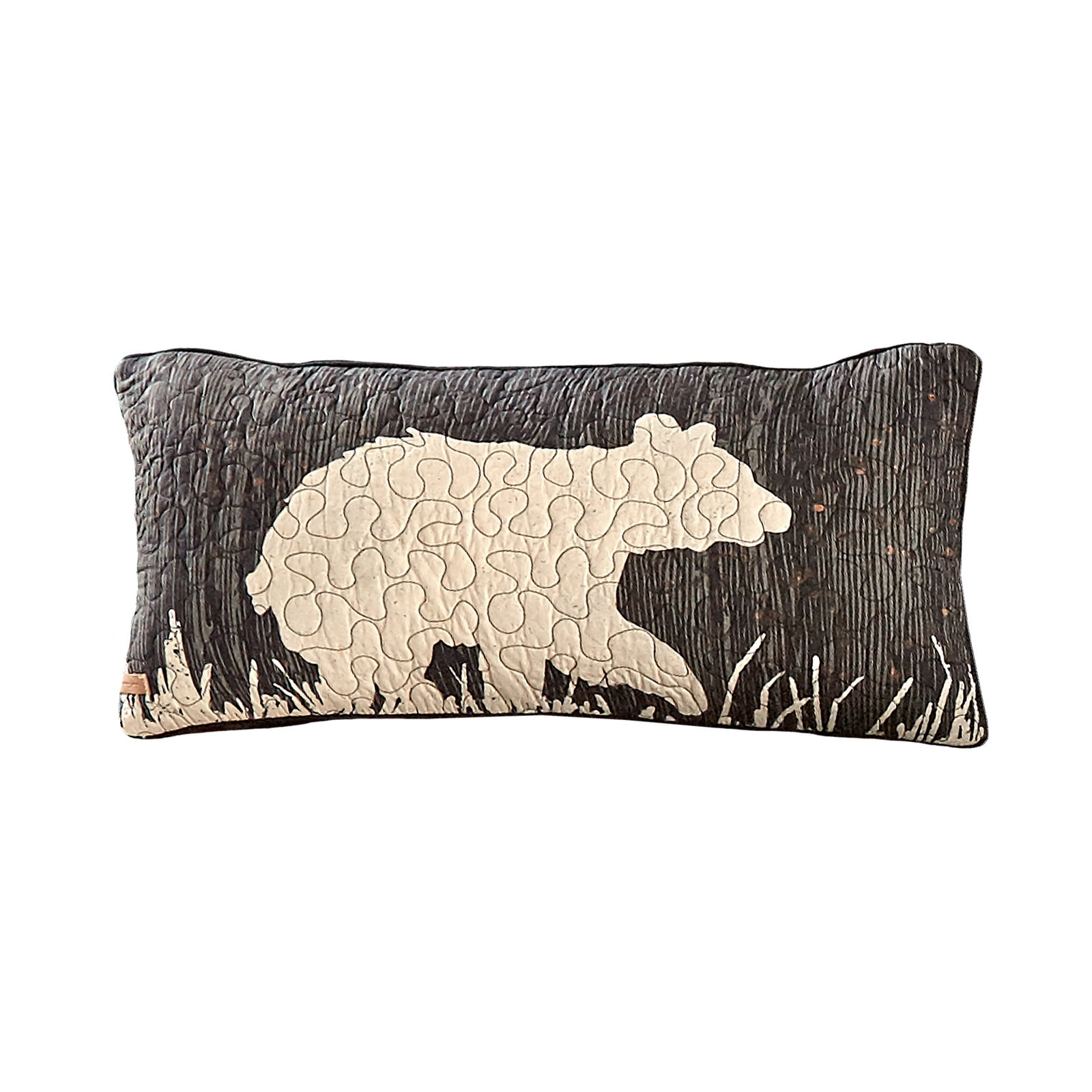 61117 11 X 22 In. Moonlit Bear Rectangle Decorative Pillow, Multi Color