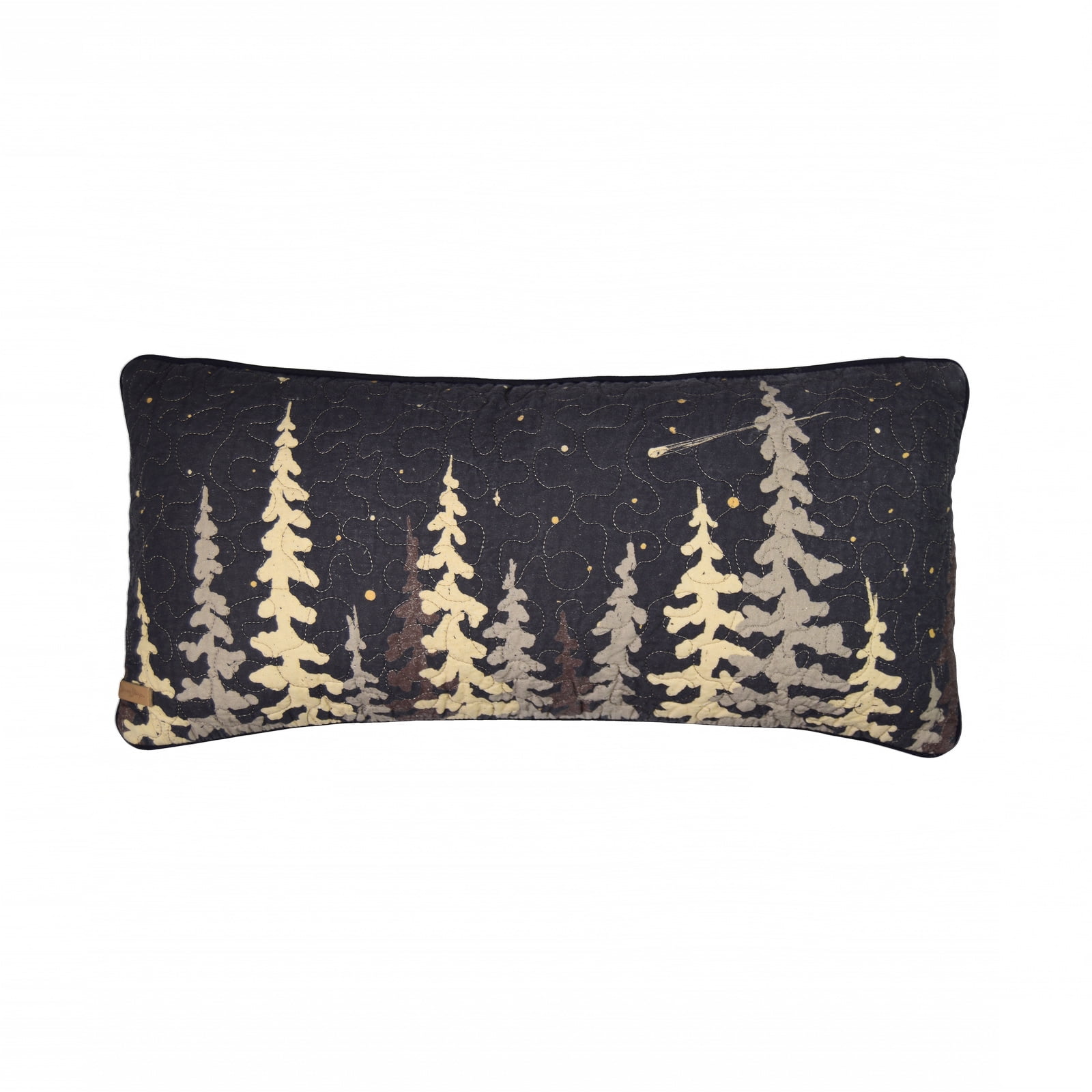 61217 11 X 22 In. Moonlit Cabin Rectangle Decorative Pillow, Multi Color