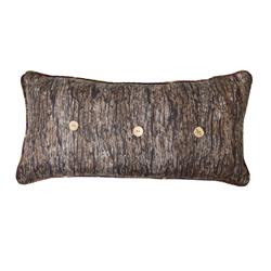62064 11 X 22 In. Brown Antler Woods Rectangle Decorative Pillow, Brown