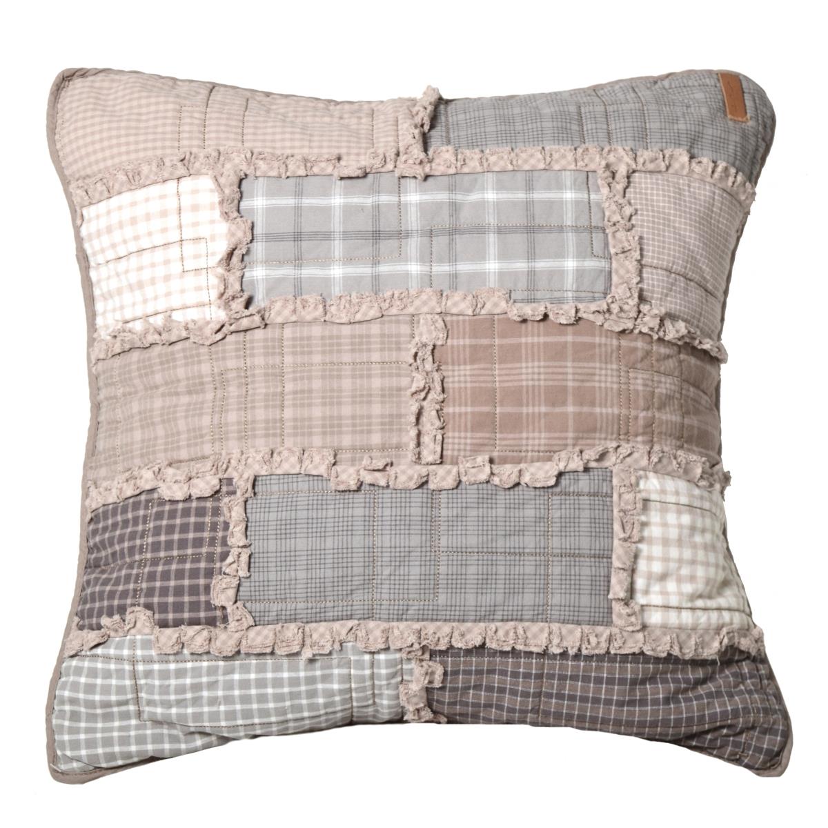 83841 18 X 18 In. Smoky Cobblestone Decorative Pillow - Grey, Taupe & White