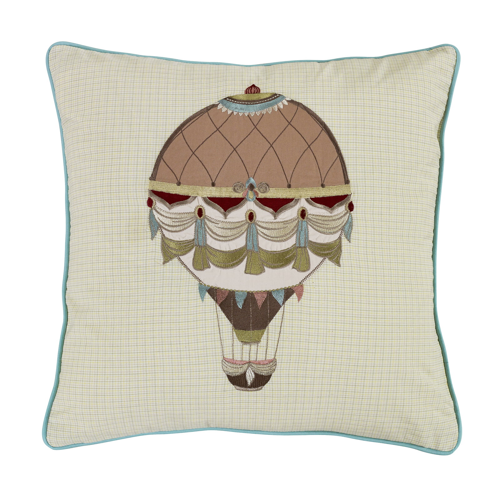 52671 Balloon Embroidery Decorative Pillow