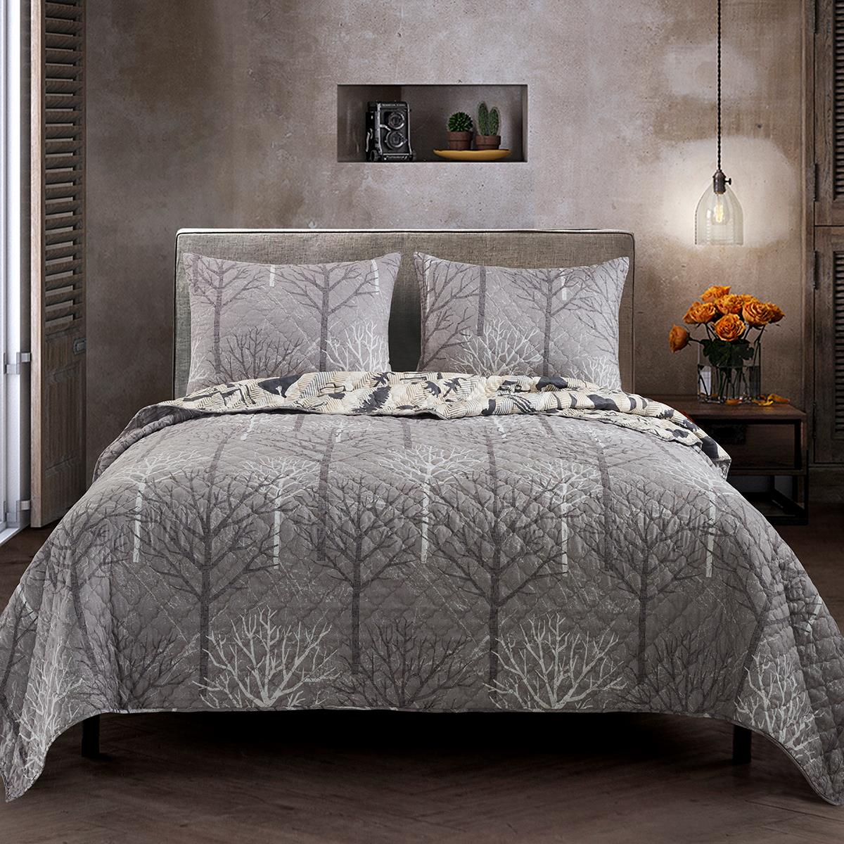 Y20076 Forest Weave Bed Set, Queen Size