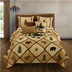 67127 110 X 96 In. Pine Crossing Bed Set, King Size