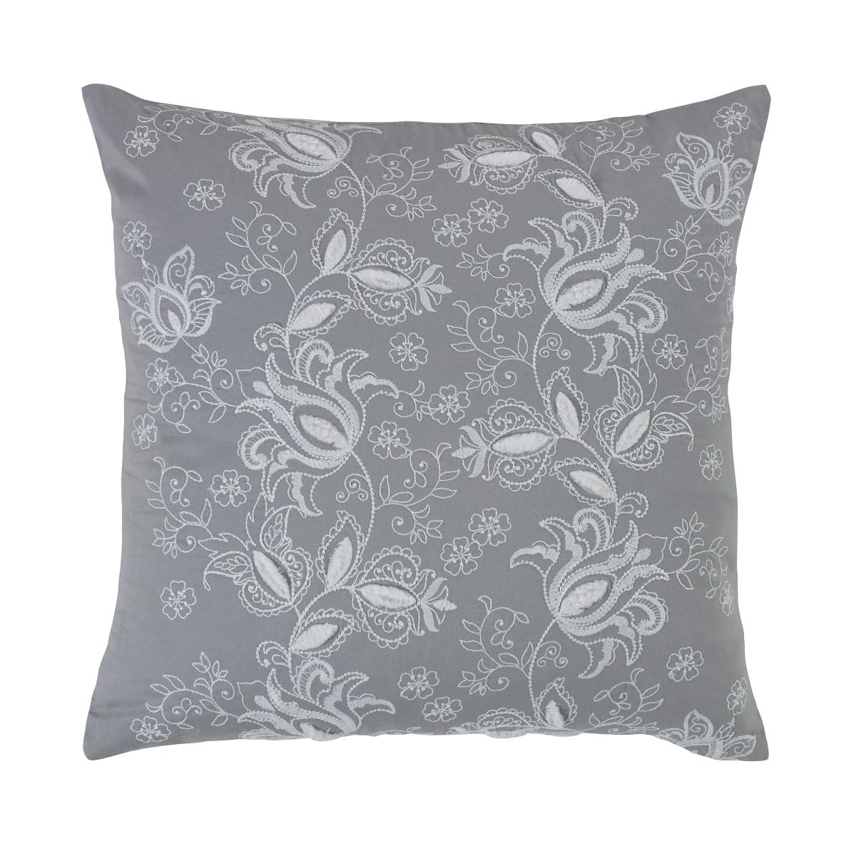 Y00361 Decorative Embroidered Pillow - Vista Grey