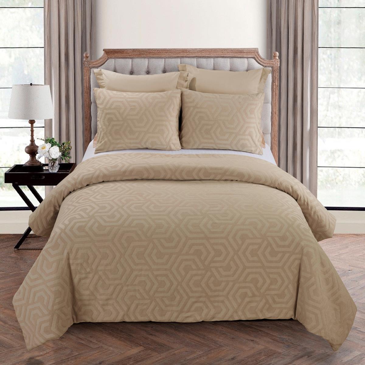Y00715 King Size Comforter Set - Seville Sand