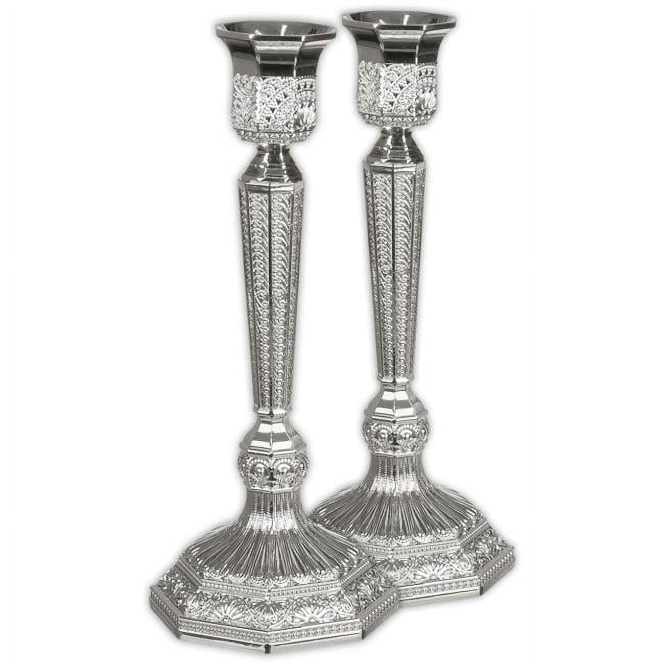 7.5 in. Filigree Silver Plated Candle Holder