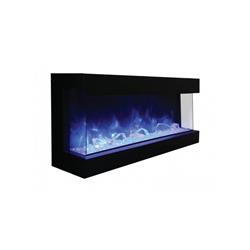 60-tru-view-xl 60 In. Built-in 3 Sided Glass Electric Fireplace