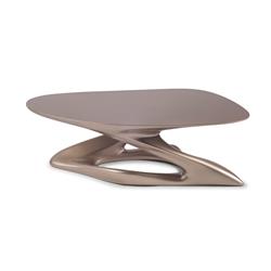 Amor016 Pile Table, Lacquered Dark Gold - 12 X 36 X 22 In.
