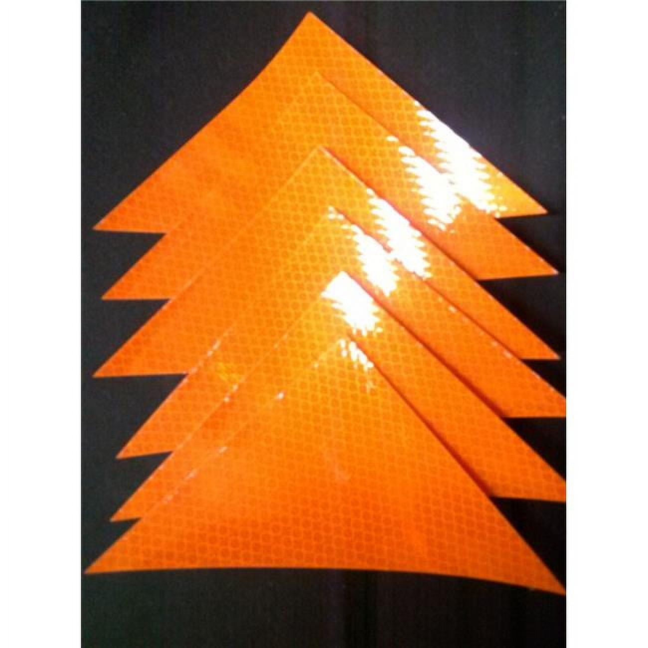 N-rt0406-org Orange Vehicle & Building Reflective Triangles - Pack Of 6