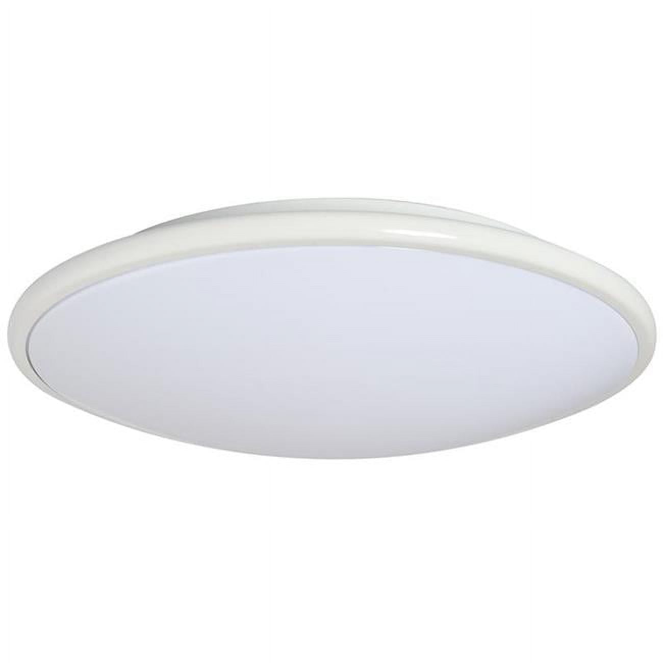 Led-m001lwht-w 13 X 3.5 In. Led Ceiling Fixture Saucer - White