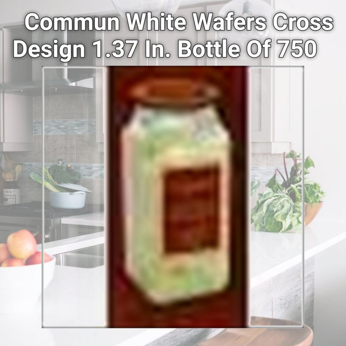 Picture of Cavanagh Company 128757 Commun White Wafers Cross Design 1.37 In. Bottle Of 750