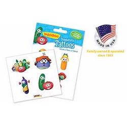 049392 Tattoo-veggie Tales Temporary Tattoos, Assorted - Pack Of 16