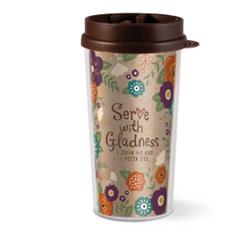 079914 Tumbler-serve With Gladness - No. 15209 By Lighthouse Christ