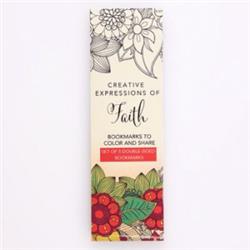 175335 Coloring Bookmarks-faith-red, Set Of 5