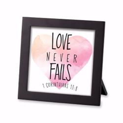 184300 Framed Art-love Never Fails - No. 40381
