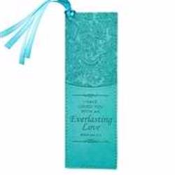 367968 Everlasting Love Luxleather Pagemarker & Bookmark, Turquoise