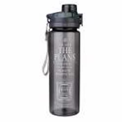 360760 Water Bottle-i Know The Plans - Black