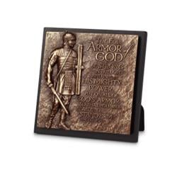 0079620 Plaque-moments Of Faith - Armor Of God Sculpture - No. 11772