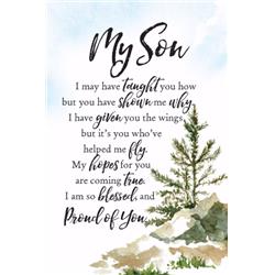 13423x Plaque-woodland Grace-my Son - 6 X 9 In.