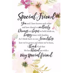 13431x Plaque-woodland Grace-special Friend - 6 X 9 In.