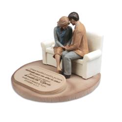 192297 Sculpture-praying Couple Span - No. 20380