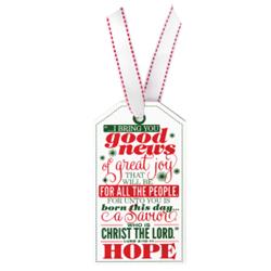 187991 Ornament-tag - Hope - No. 12364