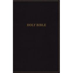 175534 KJV Thinline Bible - Comfort Print-Black Leathersoft