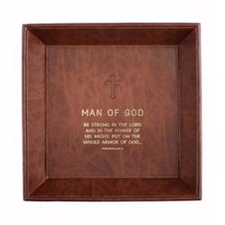 18664x Tabletop Tray-man Of God - Eph 610 - 8.5 X 8.5 In.