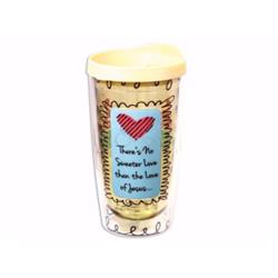 195450 Tumbler-theres No Sweeter Love-insulated - 14 Oz