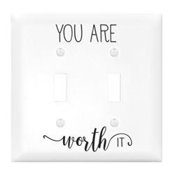 196392 Light Switch Cover-double-you Are Worth It