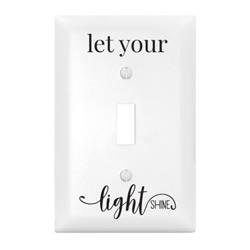19638x Light Switch Cover-single-let Your Light Shine