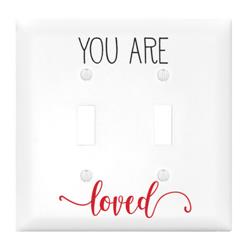 196395 Light Switch Cover-double-you Are Loved