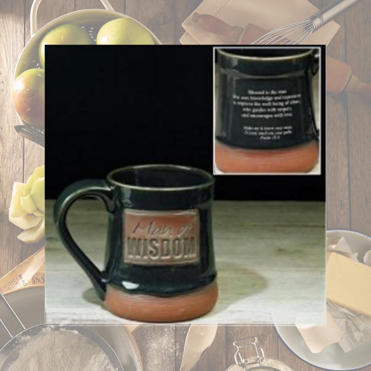 Picture of Abbey Gift 068175 20 oz Mug Pottery Man of Wisdom, Black