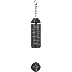14804x 22 In. Sonnet Faith Cylinder Wind Chime, Black