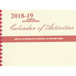 B And H Publishing Group 188819 Calendar Calendar Of Activities 2018-2019, 16 Months