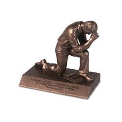 196626 Span Sculpture Moments Of Faith Praying Man - Small