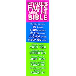 181114 Interesting Facts About The Bible Bookmark, Pack Of 25