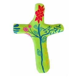19367x Pocket Cross Comforting Clay, Multiple Blessings - Green