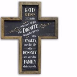 Ca Gift 181425 8.5 X 11 In. Wall Cross - God Blesses The Man