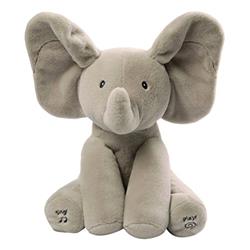 12 In. Baby Animated Flappy The Elephant Plush Toy