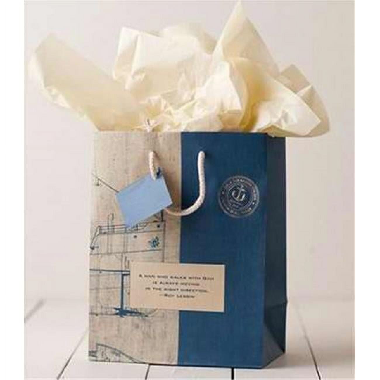95720 Specialty - Noble Blueprint-Medium Gift Bag