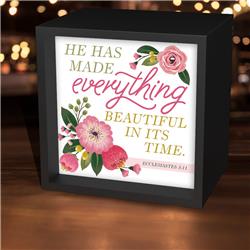 Christian Inspirations 195763 5.62 In. Square Light Box - Everything Beautiful & Floral