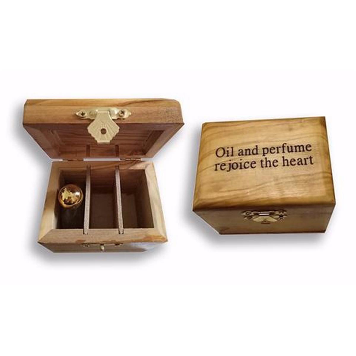 196420 Anointing Oil - Rejoice The Heart In Olivewood Box