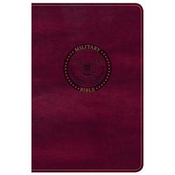 CSB Military Bible for Marines-Burgundy Leather Touch