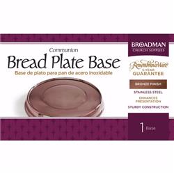 175789 Communion - Remembranceware Bronze Stacking Bread Plate Base, Stainless Steel