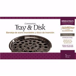 175791 Communion - Remembranceware Titanium Tray & Disc, Stainless Steel