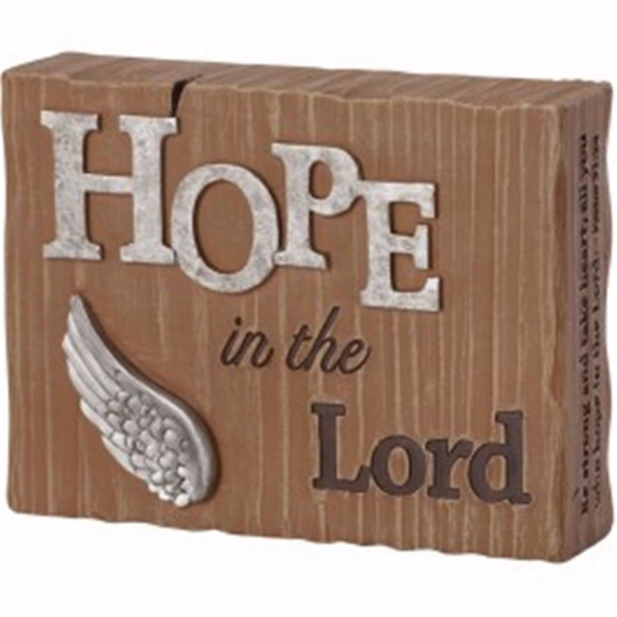 199164 Hope - Tabletop Plaque, 3 X 4.25 X 1.25 In.
