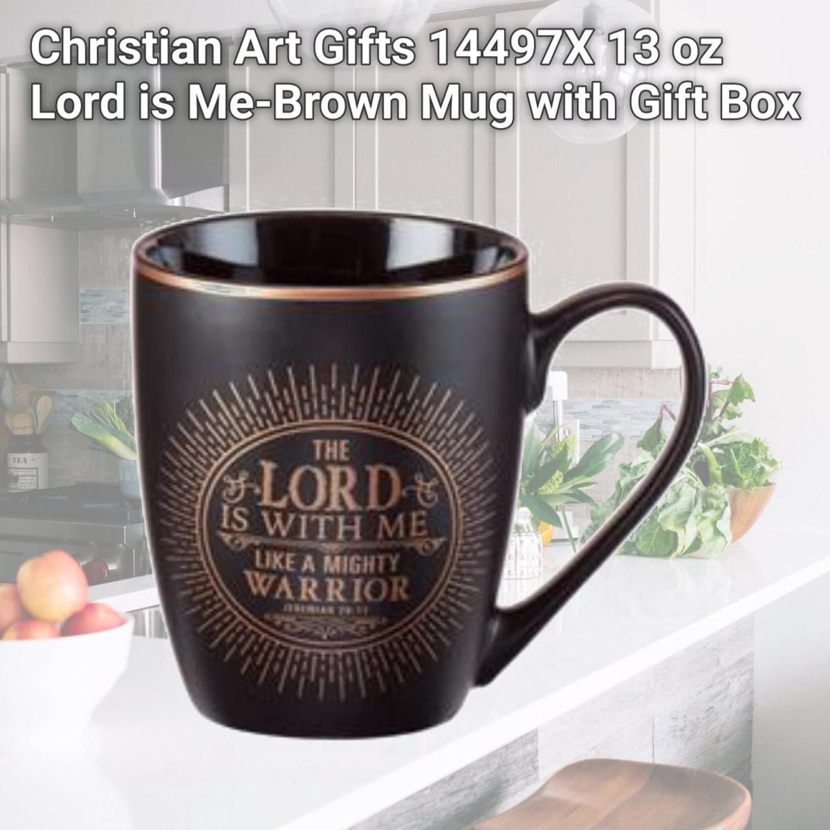 Picture of Christian Art Gifts 14497X 13 oz Lord is Me-Brown Mug with Gift Box
