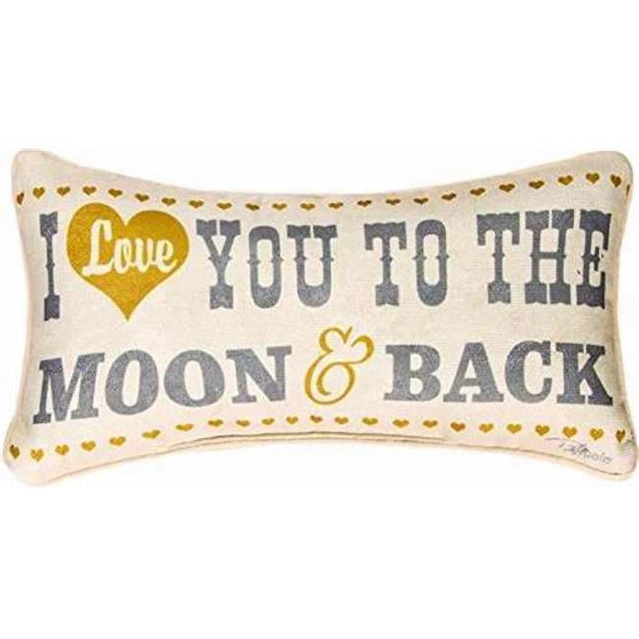 85923 17 X 9 In. Love You To The Moon & Back Pillow