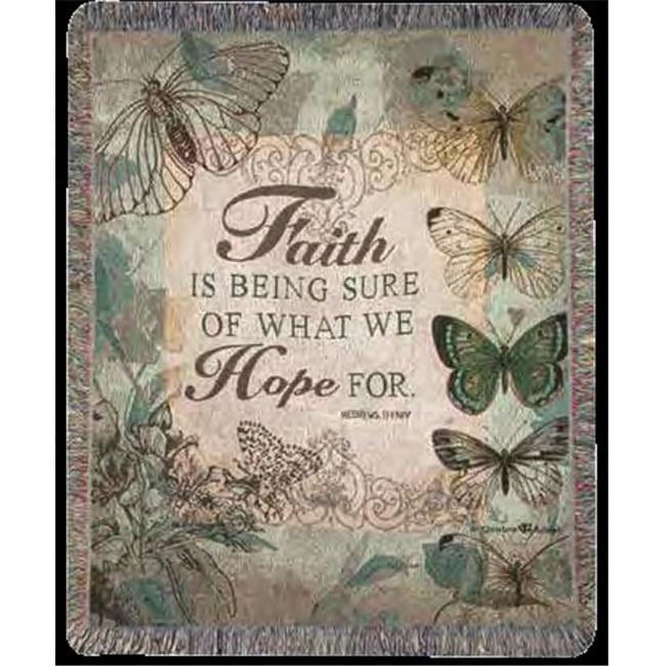 179513 50 X 60 In. Faith Tapestry Throw